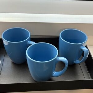 Corelle Blue Ceramic Mug Set
